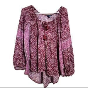 American Eagle Boho Peasant Top Size XS